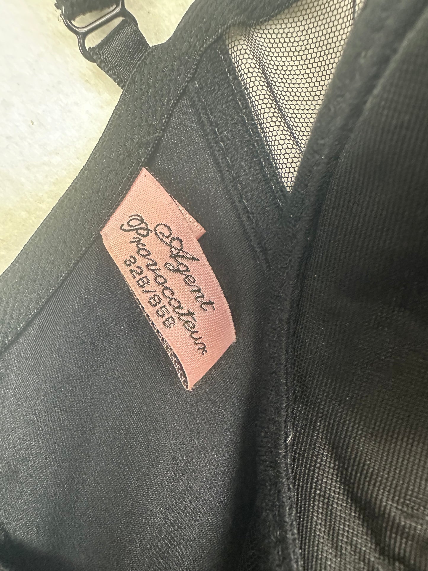 Agent Provocateur Black & Lavender Bustier 32B