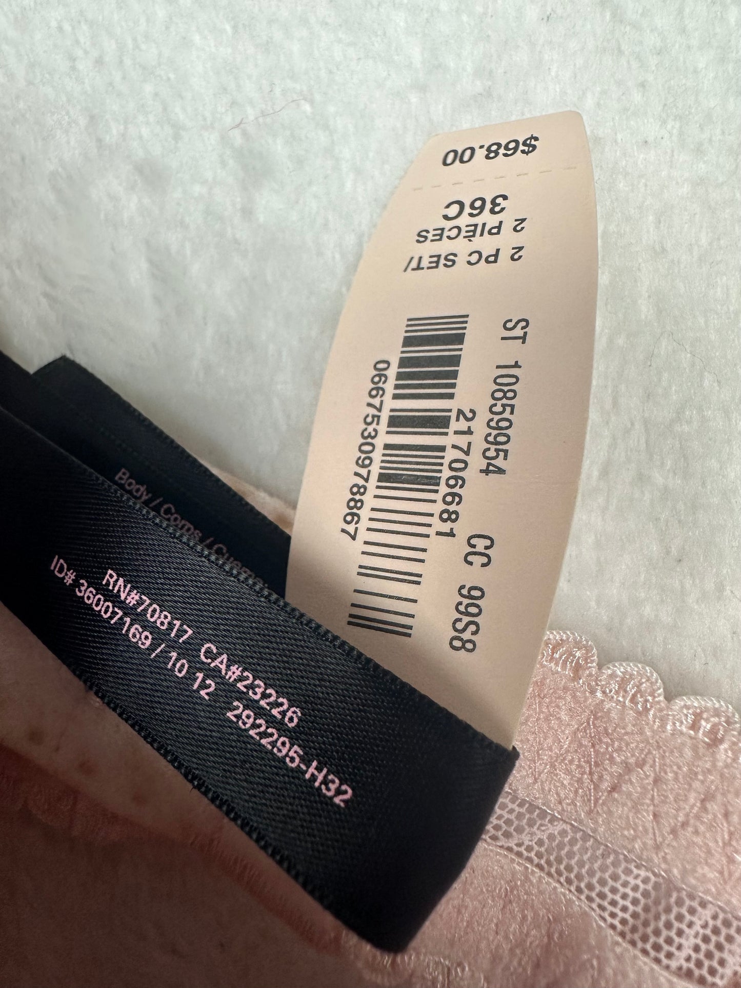 Victoria’s Secret Pink Open Sided Babydoll 36C