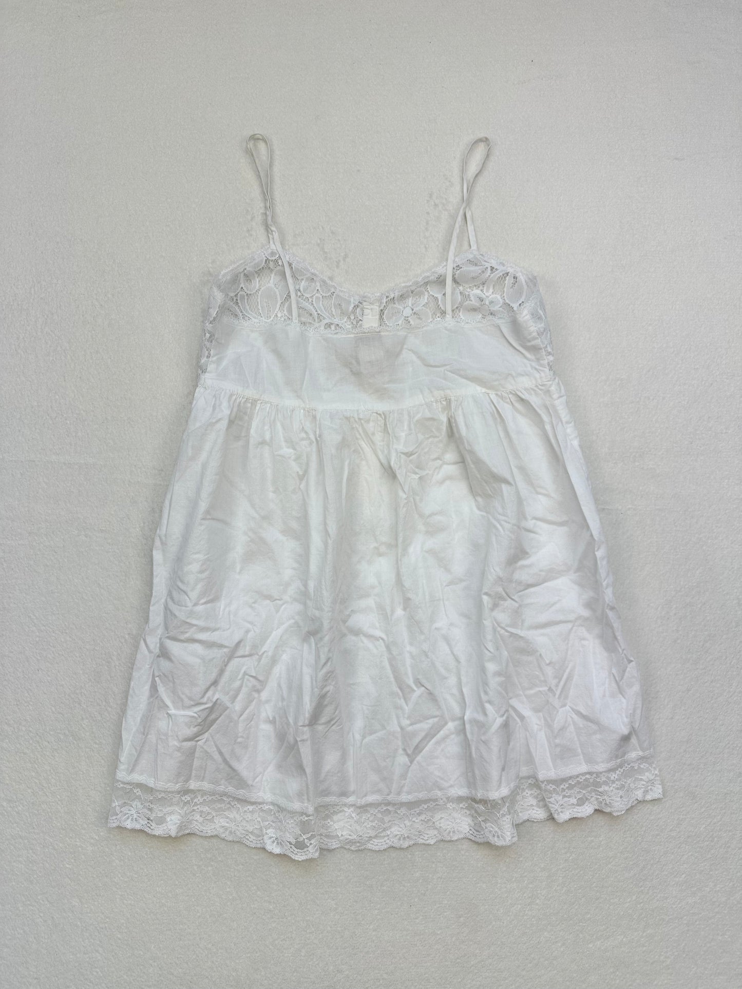 Vintage Victoria’s Secret Gold Label White Lace Slip S