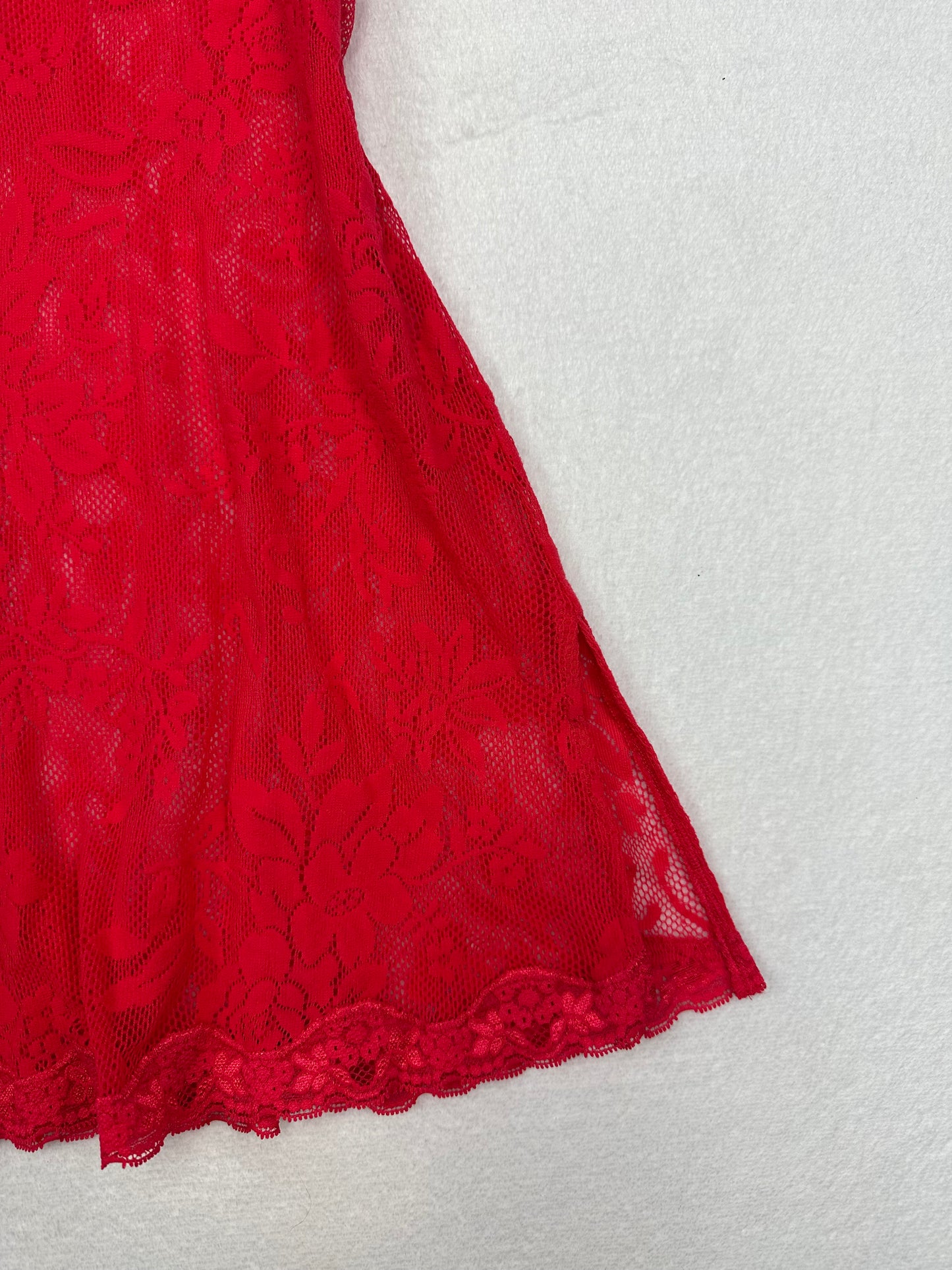 Victoria’s Secret Red All Lace Slip L