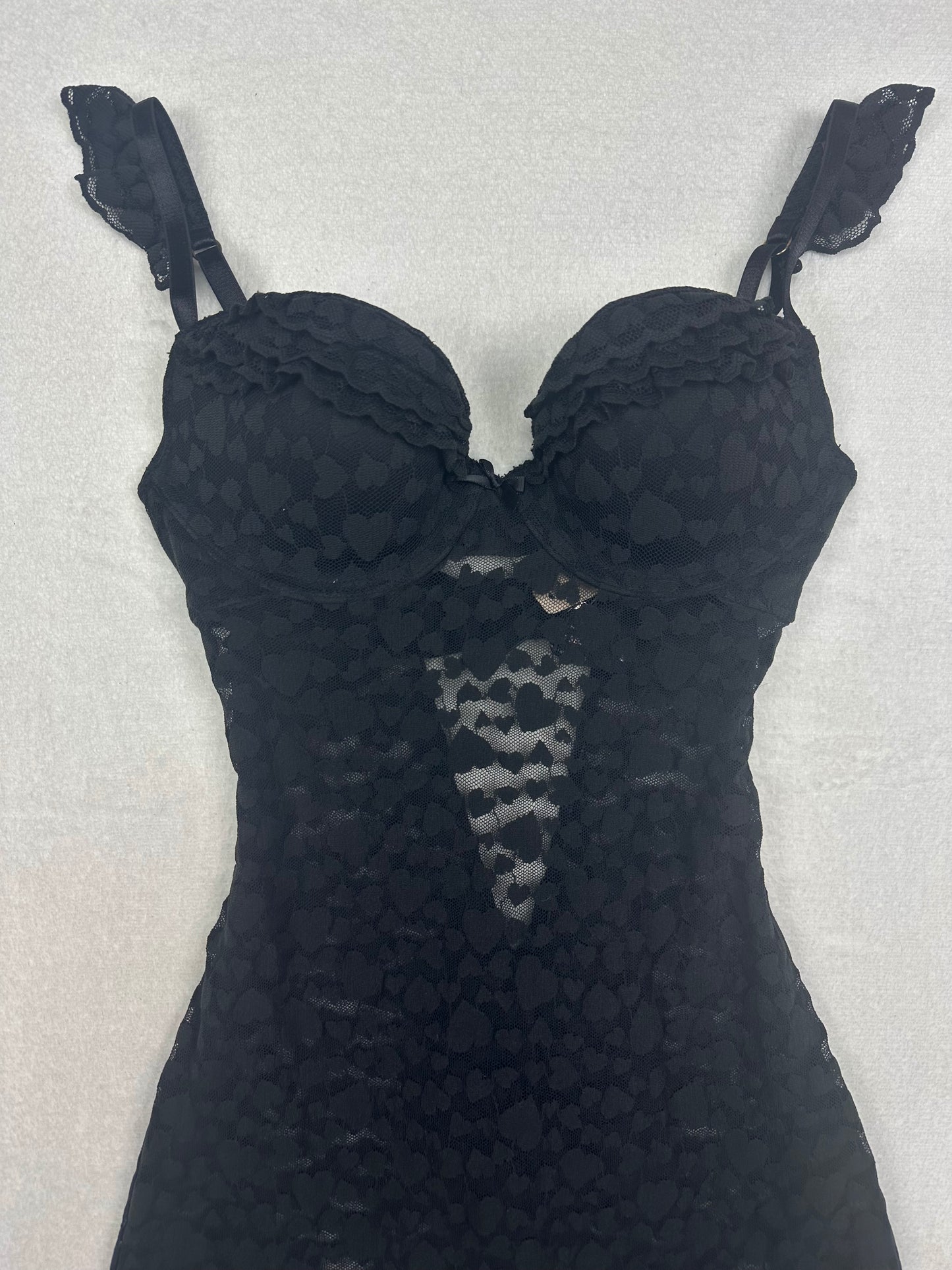 NWT Victoria’s Secret Black Heart Bodycon Slip S