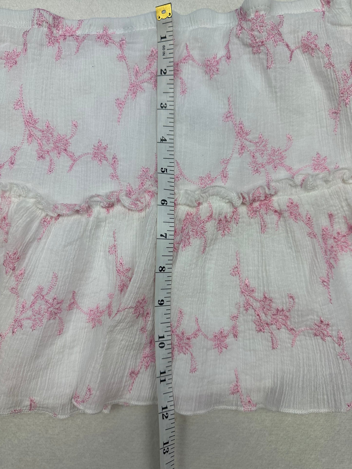 Rare Wet Seal White & Pink Mini Skirt M-S