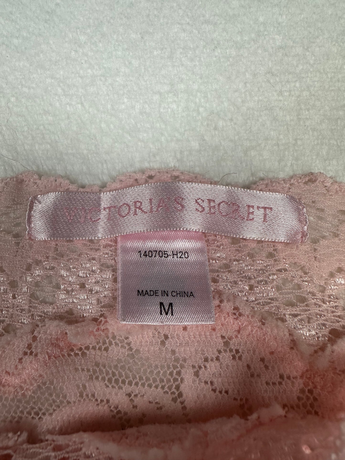 Victoria’s Secret Pink All Lace Long Sleeve Slip M