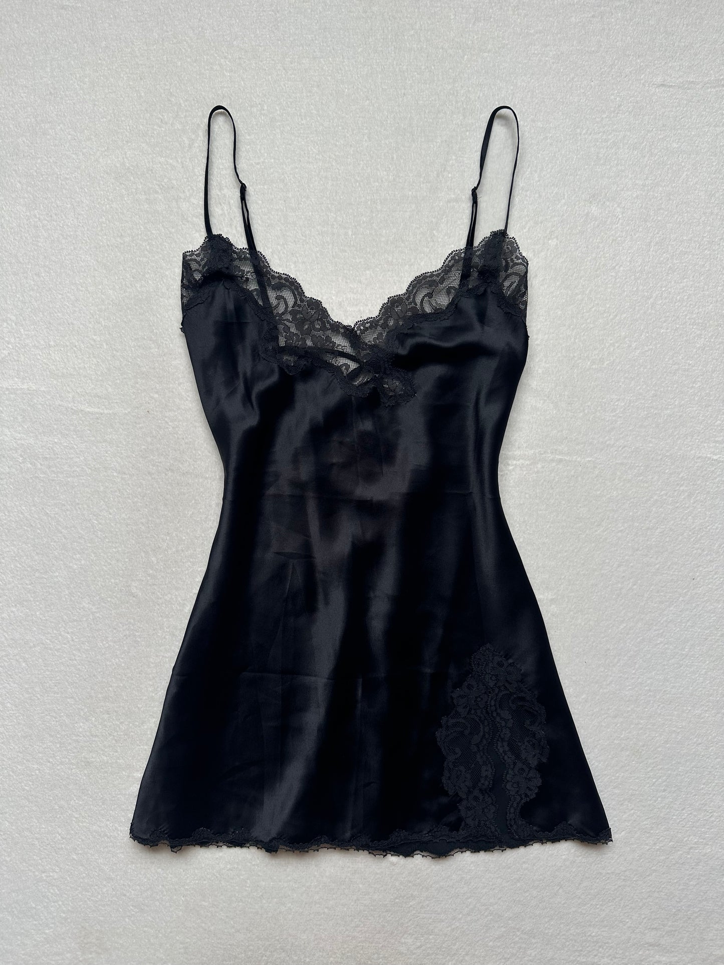Victoria’s Secret Black Lace Slip L-m