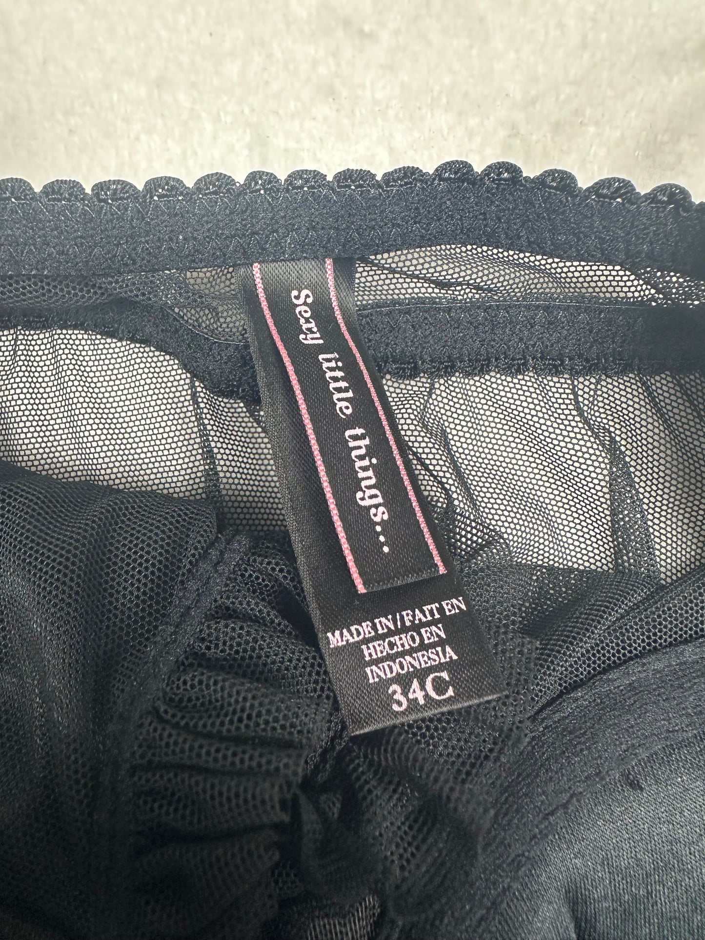 Victoria’s Secret Black Open Front Babydoll 34C