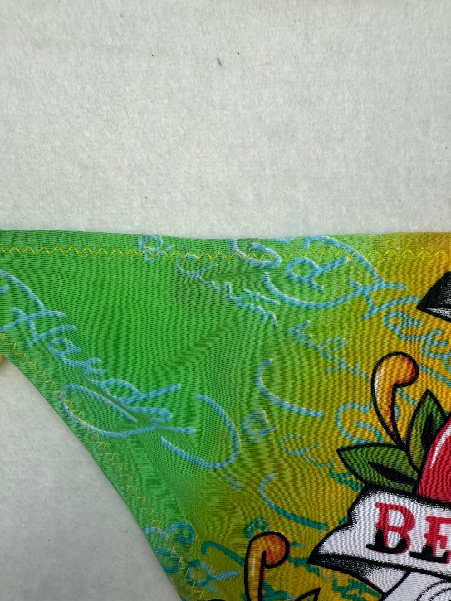 Ed Hardy Green & Yellow Bikini Set