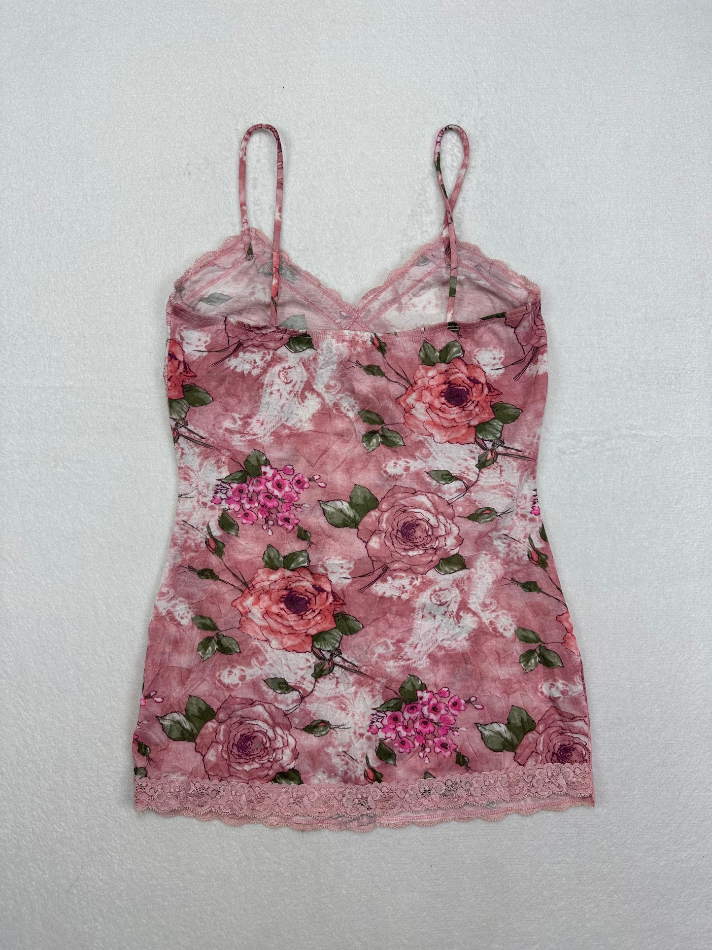 Bongo Pink Floral Tank S