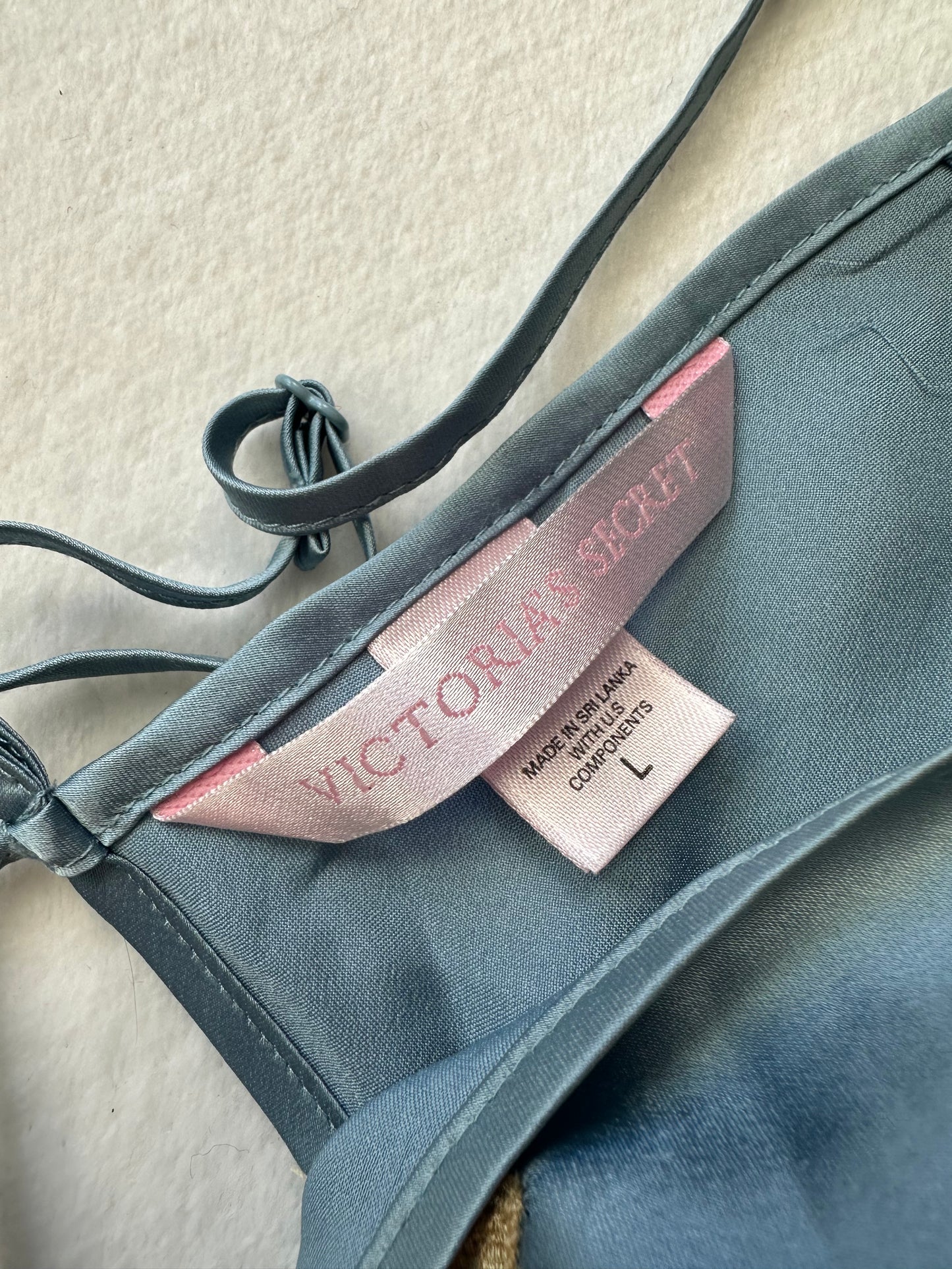 Victoria’s Secret Blue & Yellow Slip