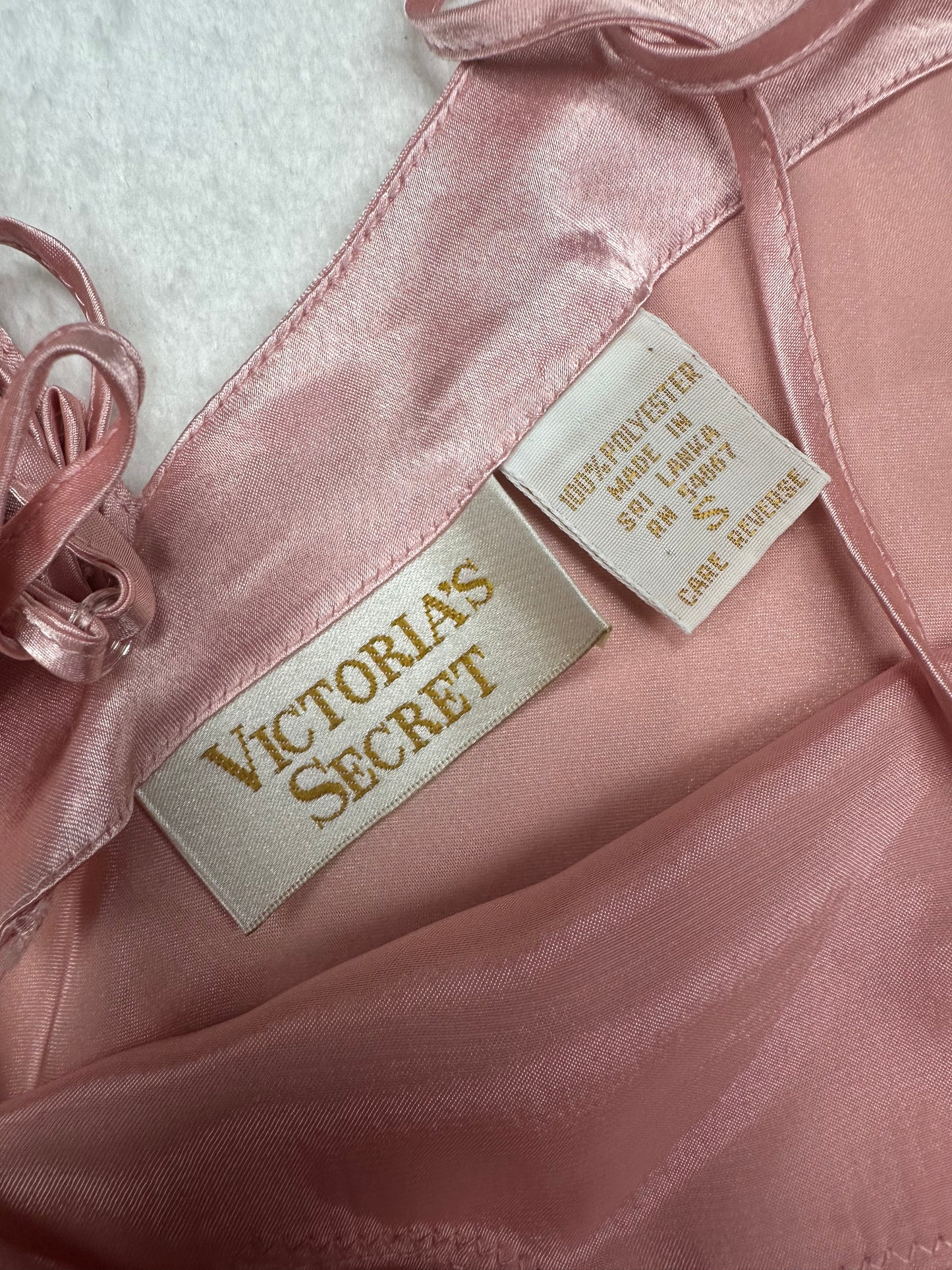 Vintage Victoria’s Secret Gold Label Pink Lace Slip M