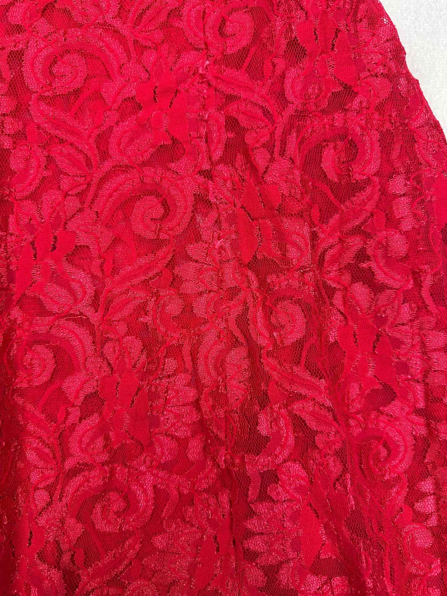 Cinema Etoile Red All Lace Slip M