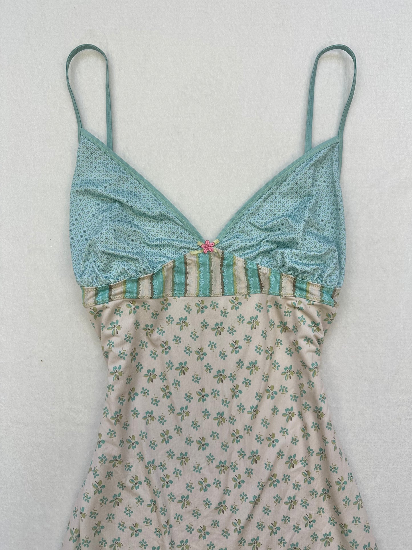 Rare DKNY Floral Patchwork Slip L