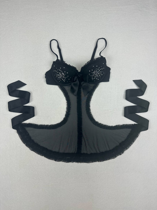 Victoria’s Secret Black Maid Slip 34B