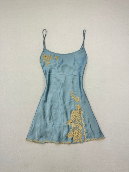 Victoria’s Secret Blue & Yellow Slip