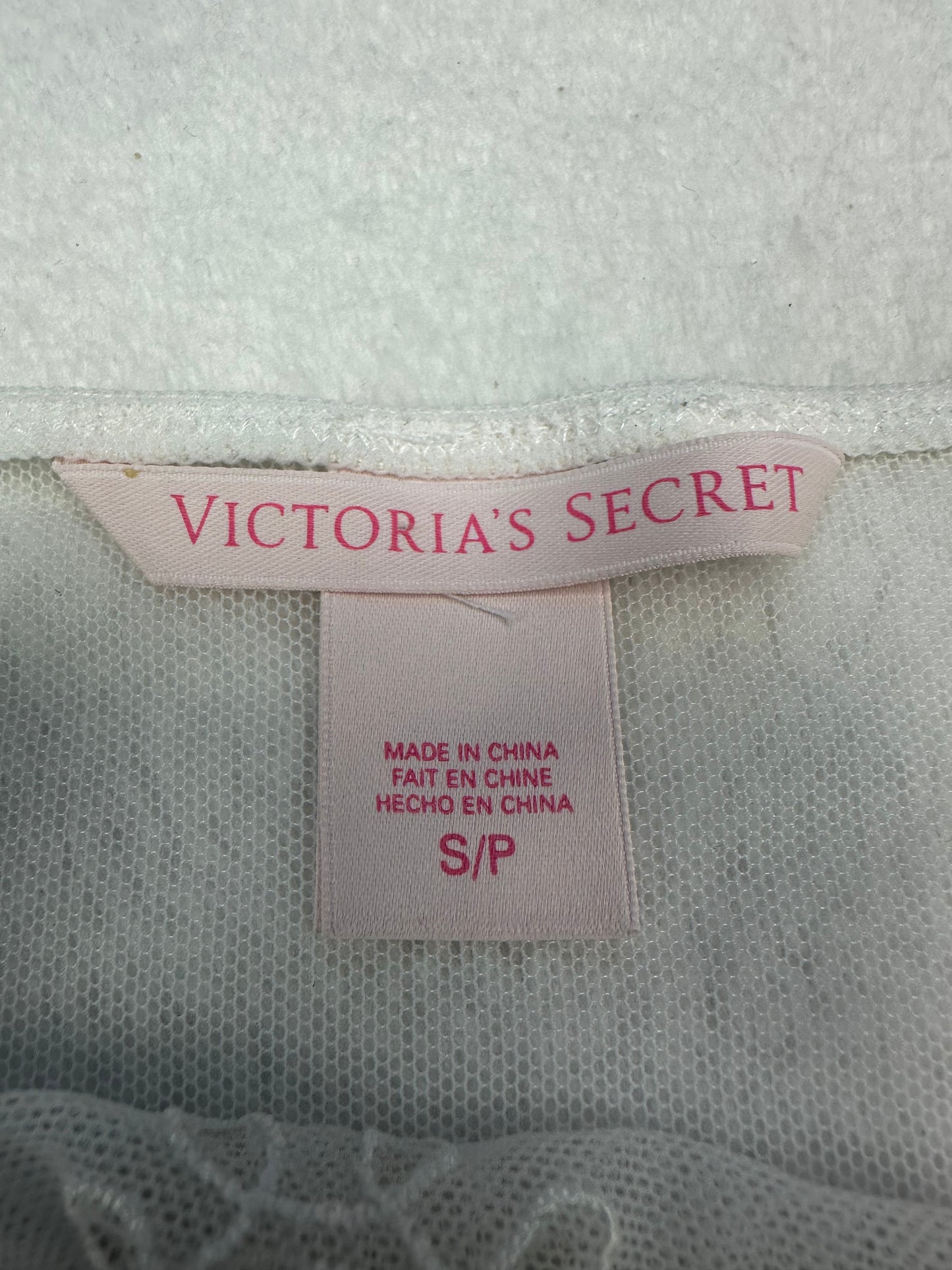 Victoria’s Secret White Eyelet Sheer Milkmaid Slip S