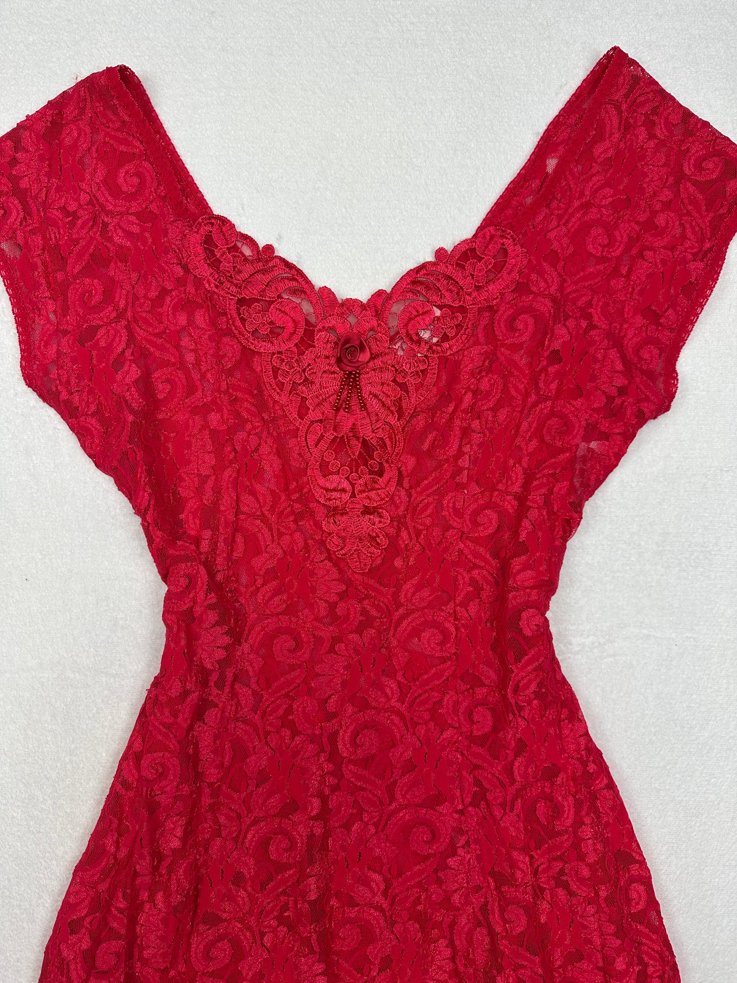 Cinema Etoile Red All Lace Slip M