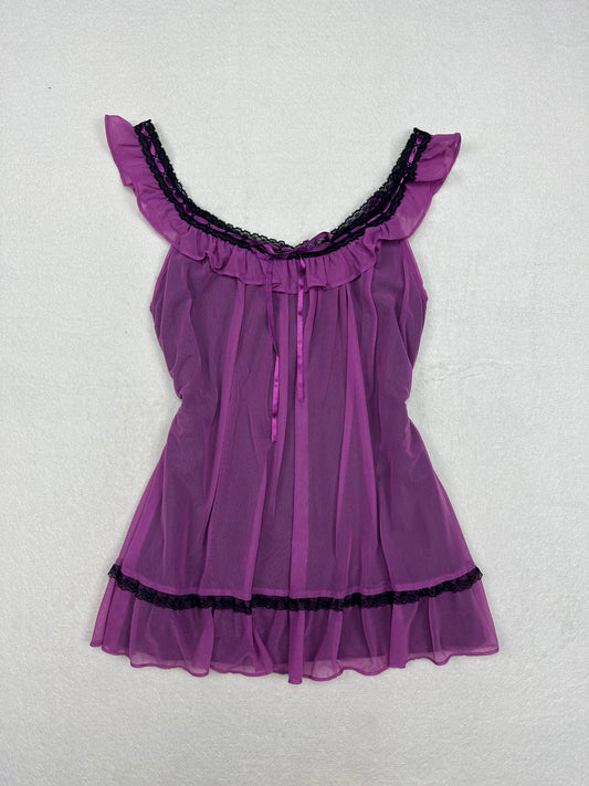 Victoria’s Secret Purple & Black Babydoll M-S