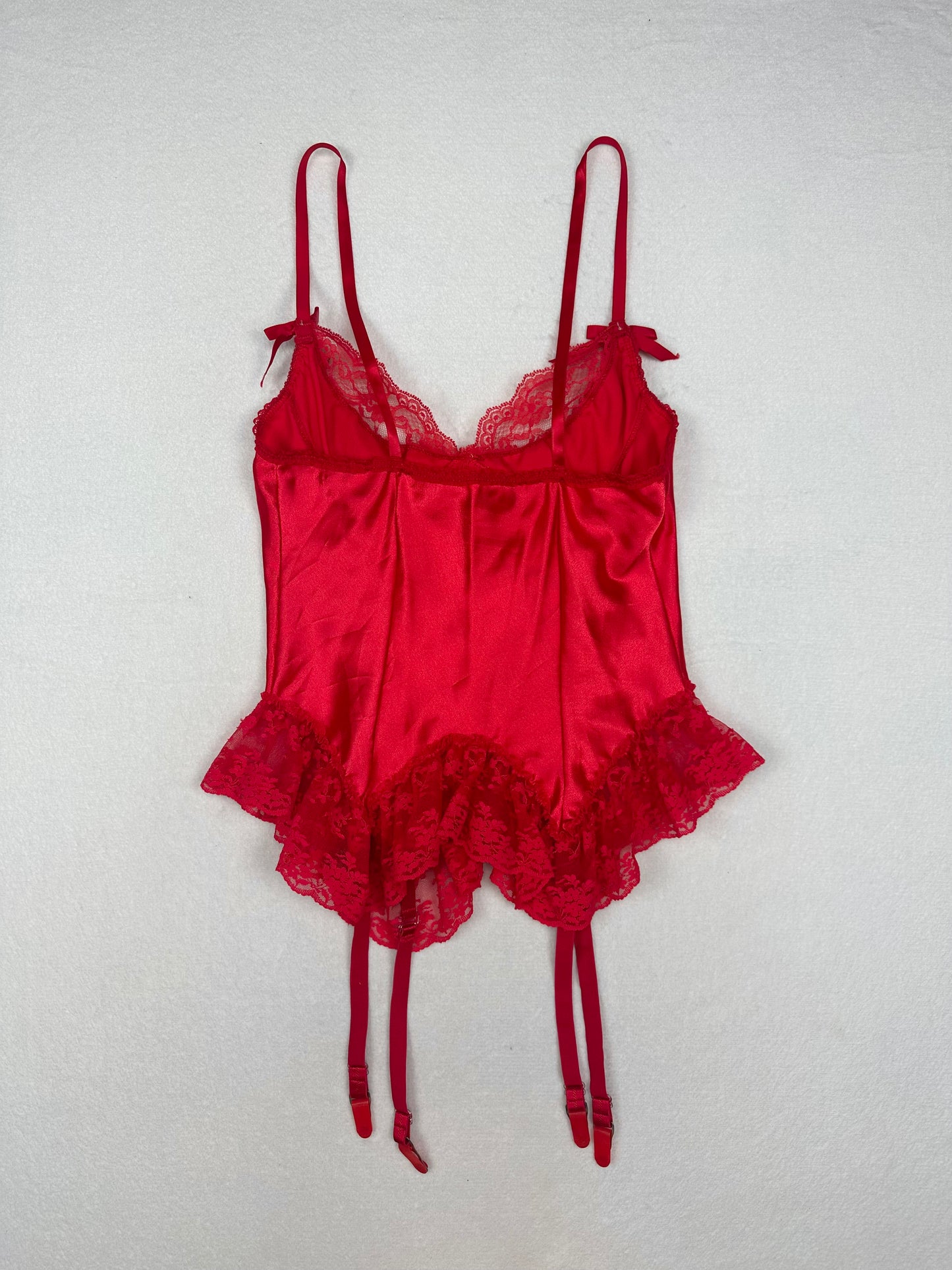 Vintage Red Lace Top S/M