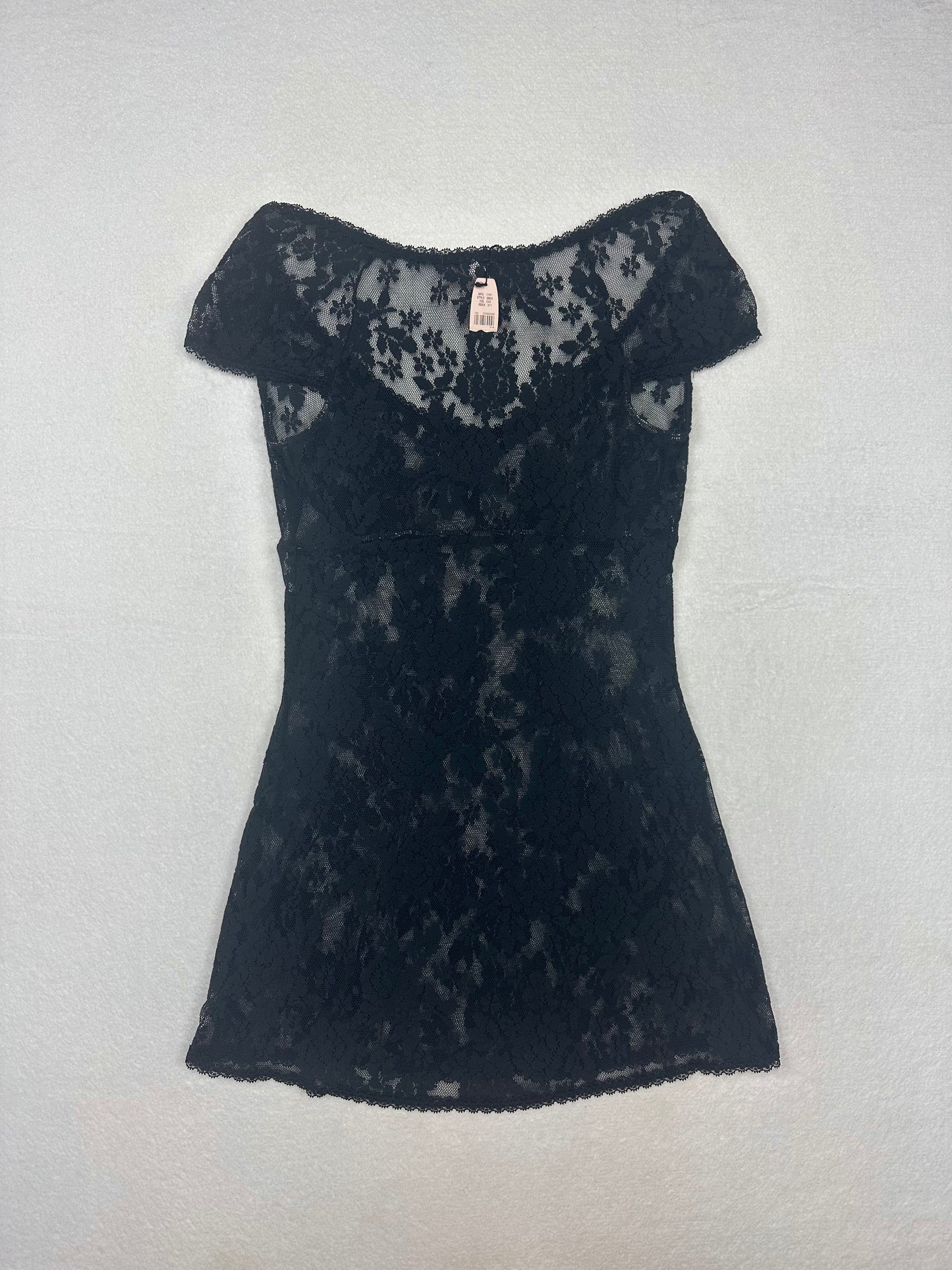 Victoria’s Secret Black All Lace Milkmaid Slip S
