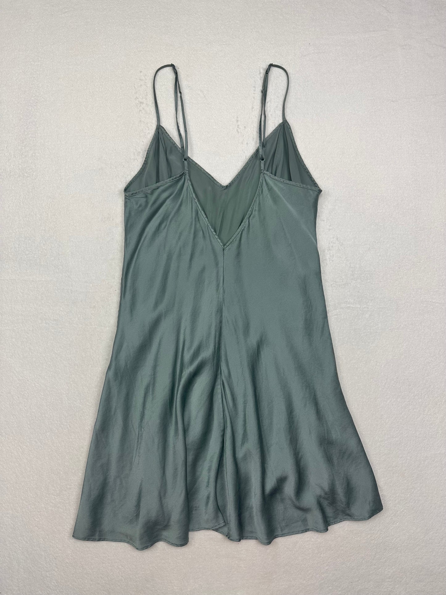 Victoria’s Secret Green Silk Slip L