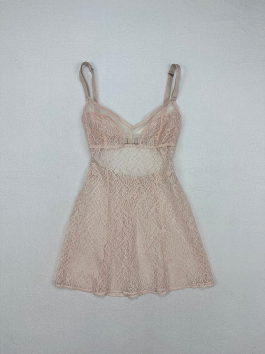 Victoria’s Secret Nude Lace Slip M-S