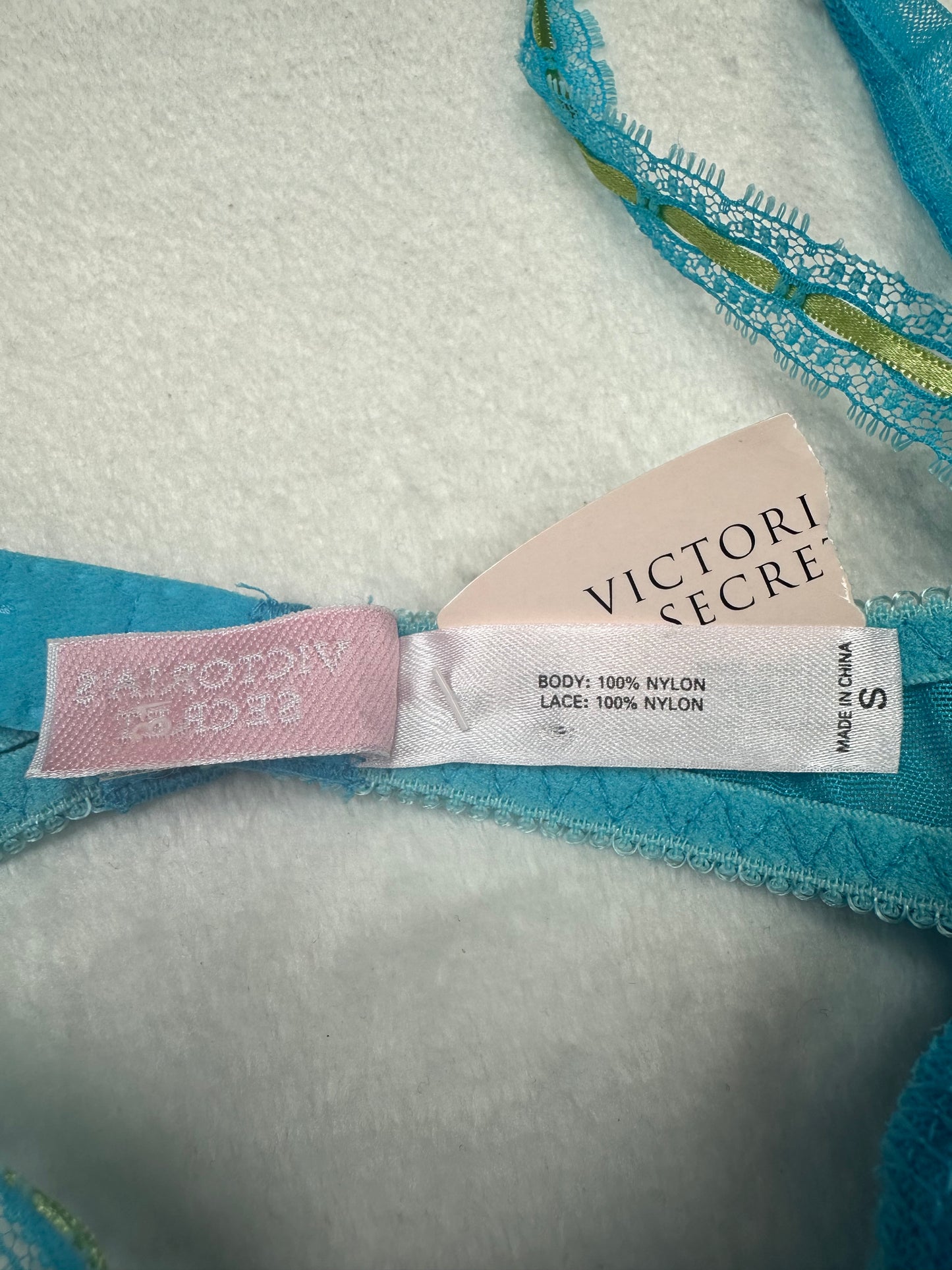 Victoria’s Secret Blue Sheer Milkmaid Slip S