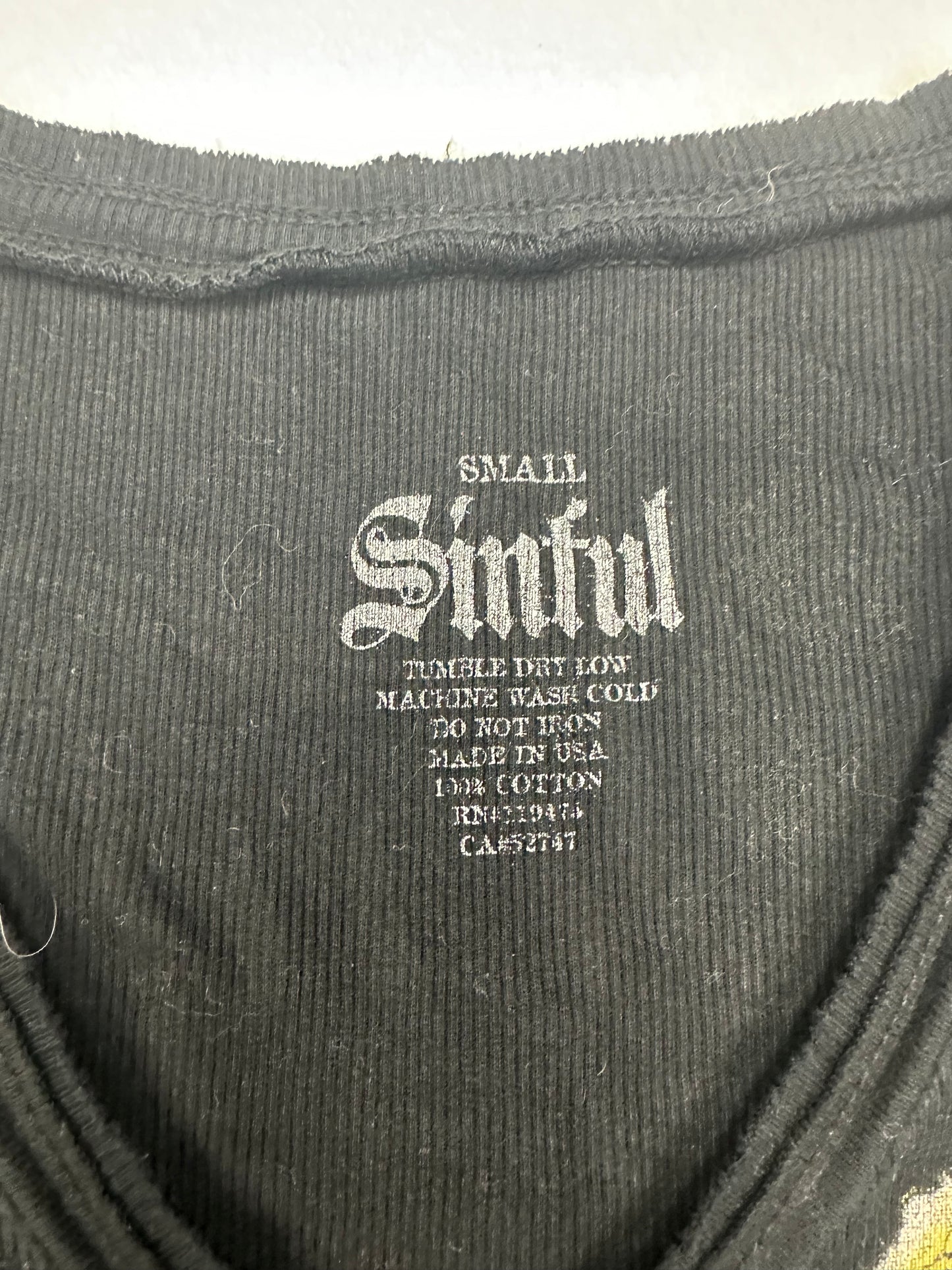 Sinful Black Shirt S-XS