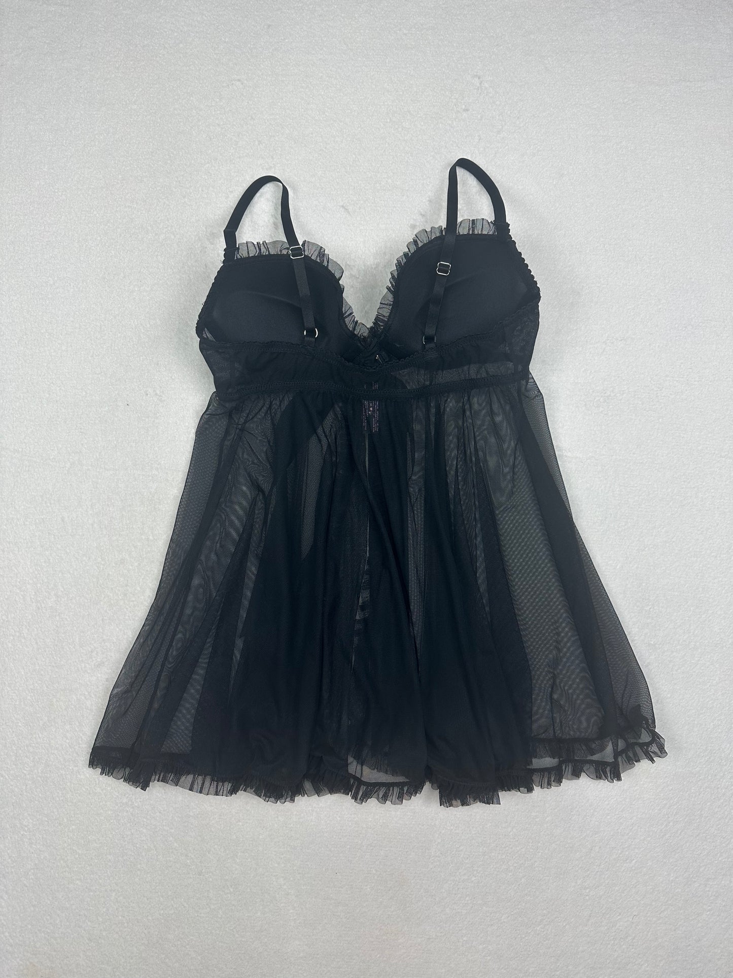 Victoria’s Secret Black Open Front Babydoll 34C