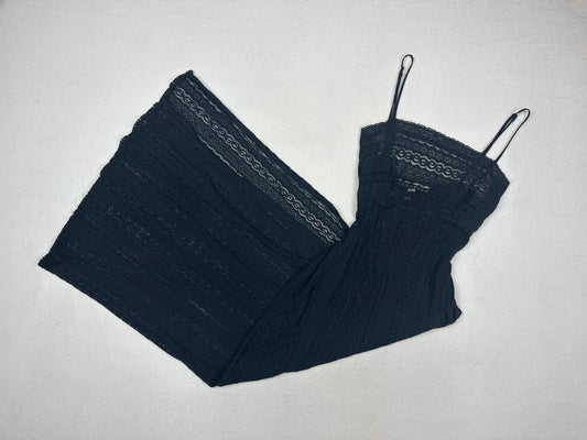 Vintage Victoria’s Secret Black Lace Long Slip M
