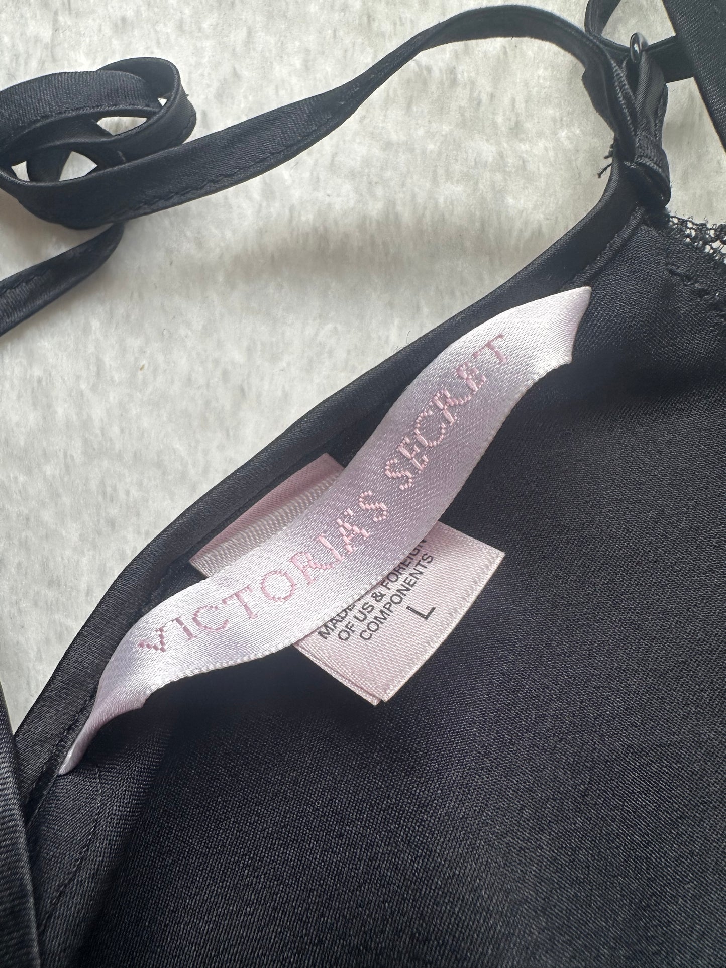 Victoria’s Secret Black Lace Slip L-m
