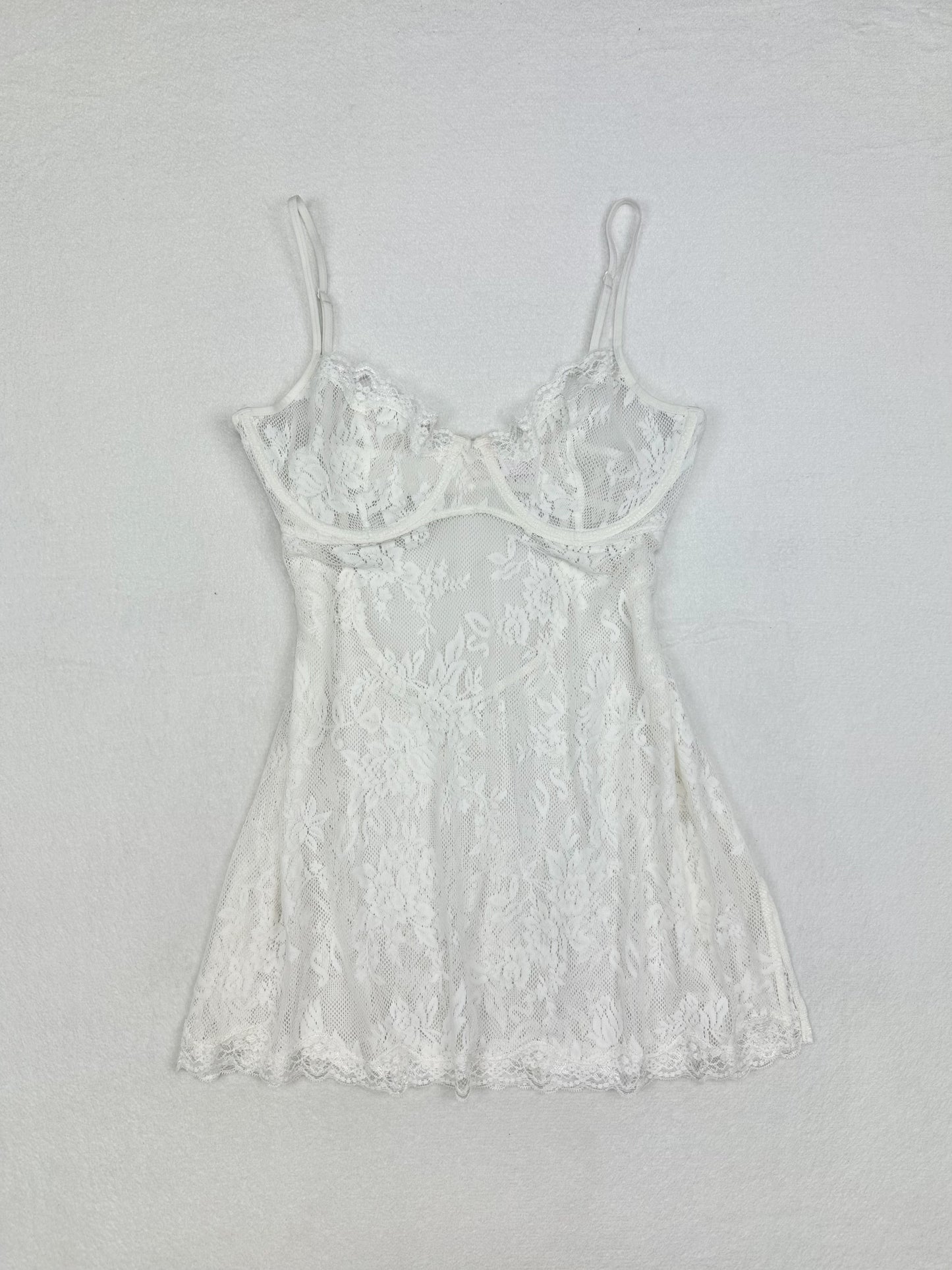 Victoria’s Secret White All Lace Slip XL