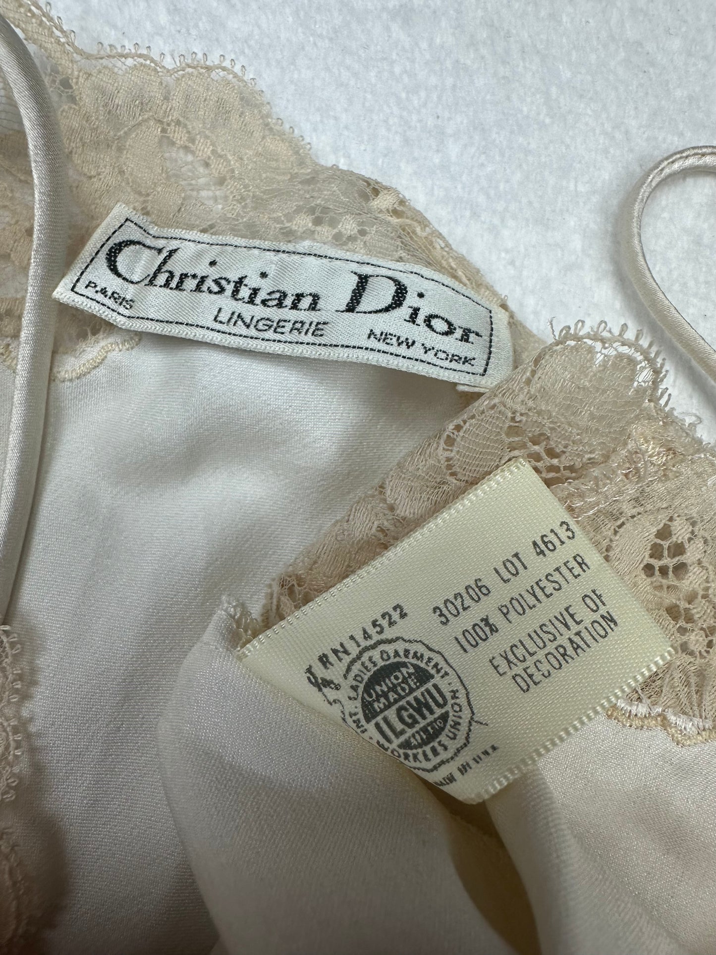 Christian Dior White & Cream Bodysuit M