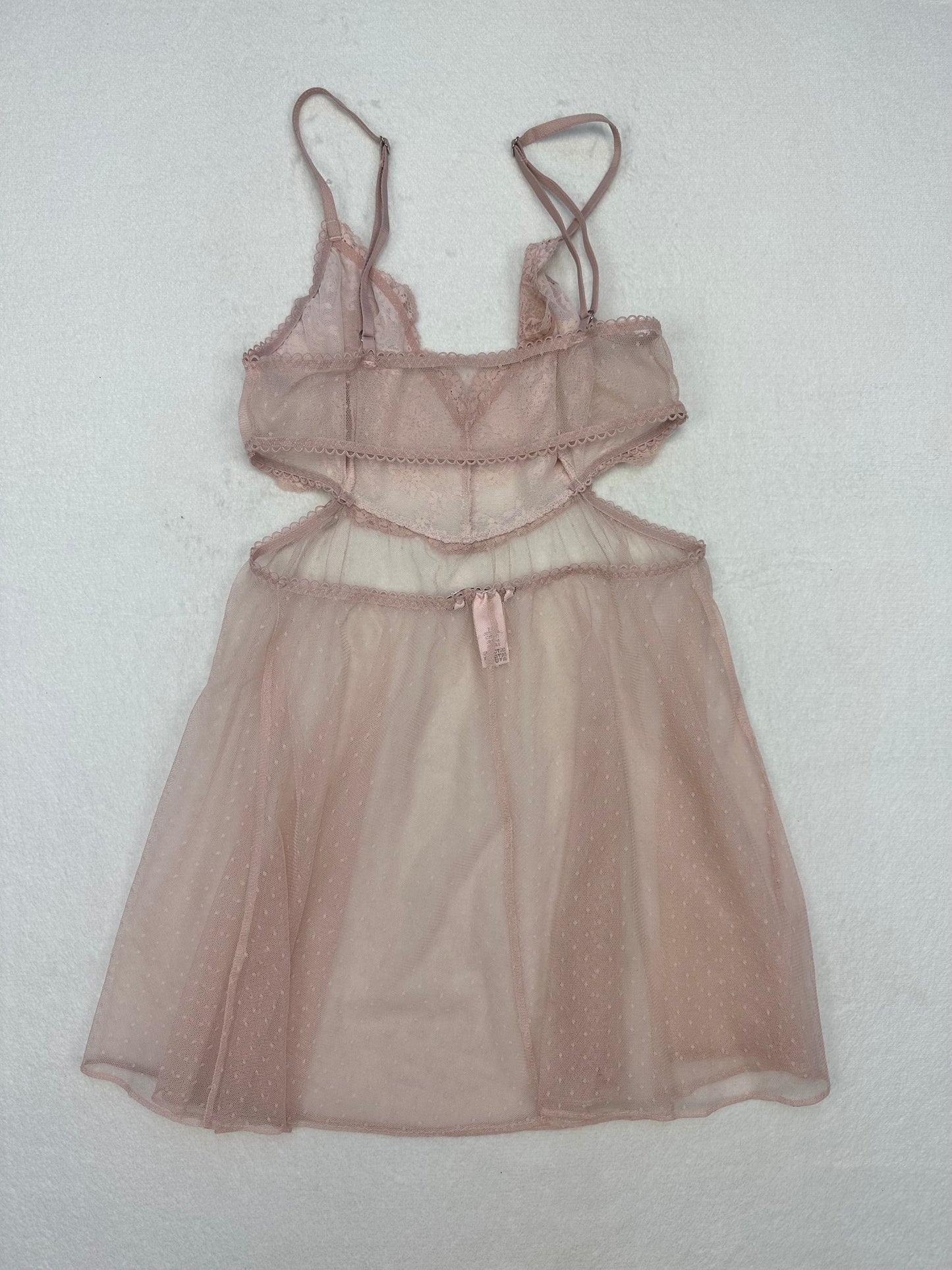 Victoria’s Secret Nude Sheer Lace Ballerina Slip S