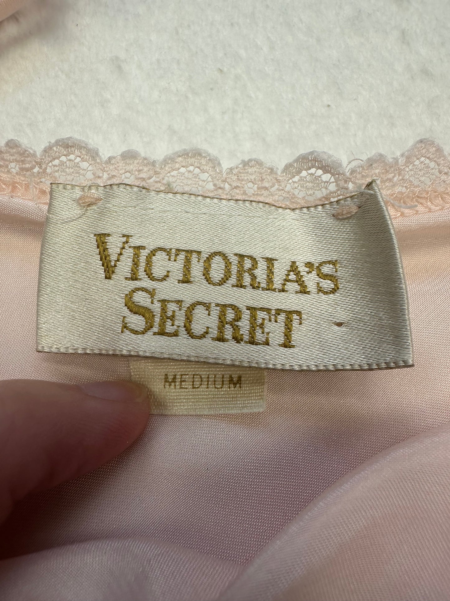 Vintage Victoria’s Secret Gold Label Pink Slip M