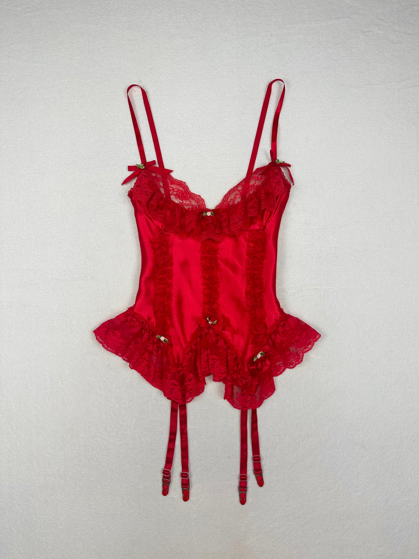 Vintage Red Lace Top S/M