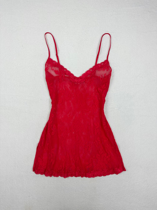 Victoria’s Secret Red All Lace Slip L