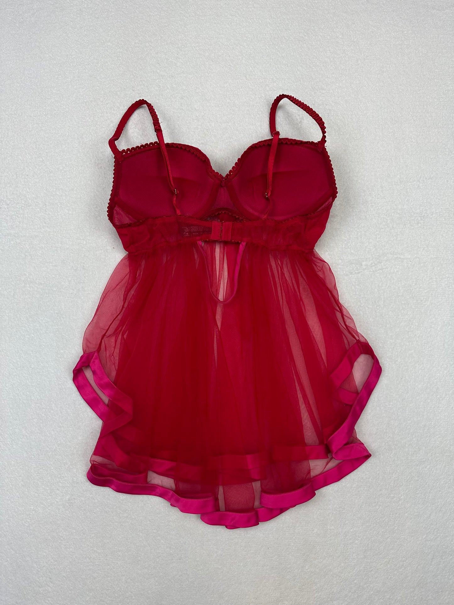 Victoria’s Secret Red & Pink Babydoll 34C