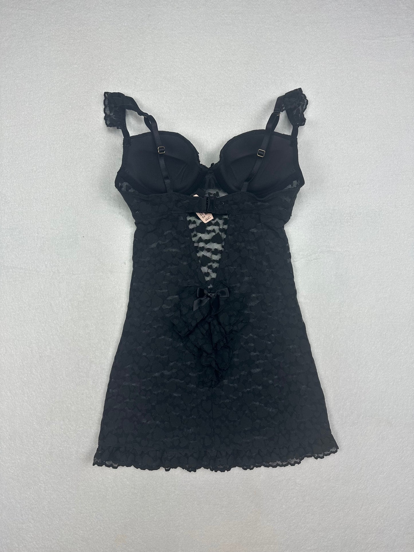 NWT Victoria’s Secret Black Heart Bodycon Slip S