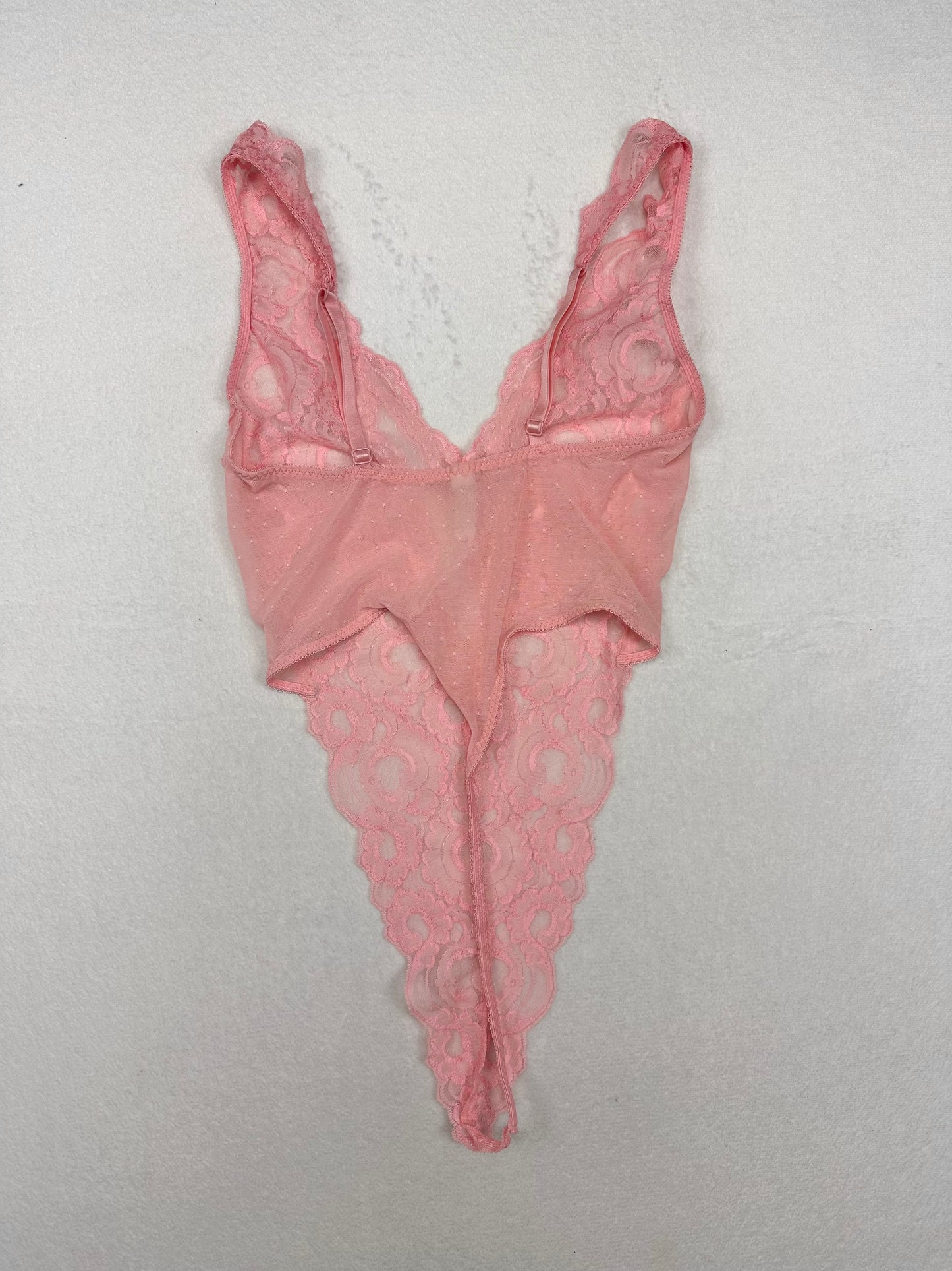 Vintage Victoria’s Secret Pink Lace Bodysuit S/XS