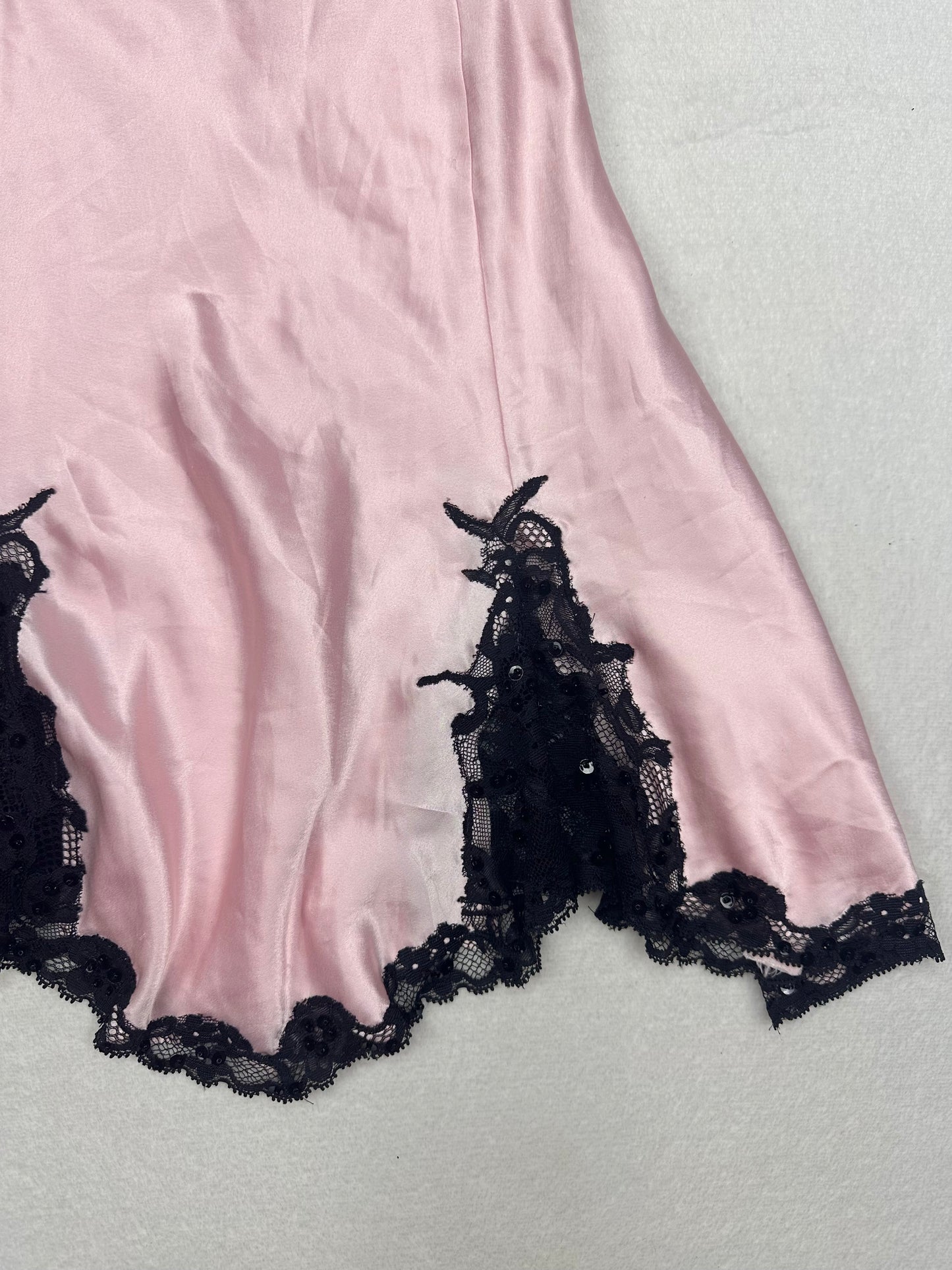 Rare Victoria’s Secret Pink & Black Slip L