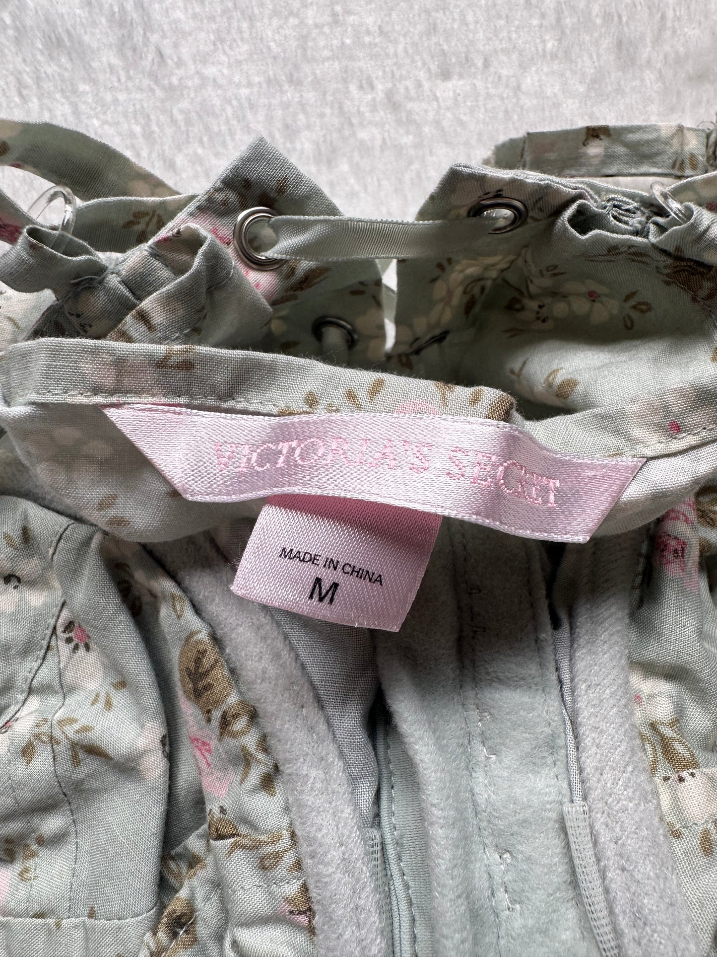 Rare Victoria’s Secret Green & Floral Corset M-L