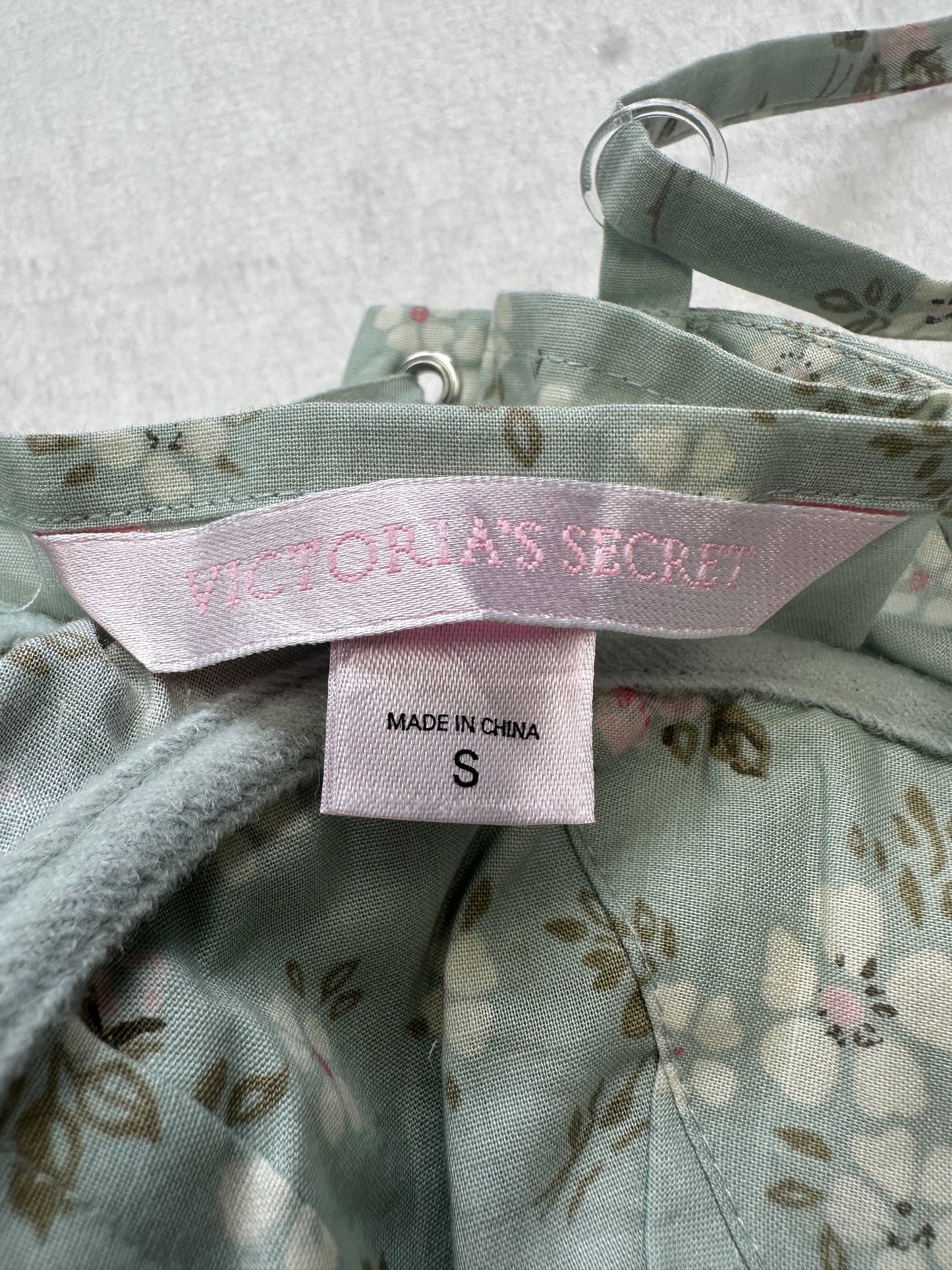 Rare Victoria’s Secret Green Floral Corset S