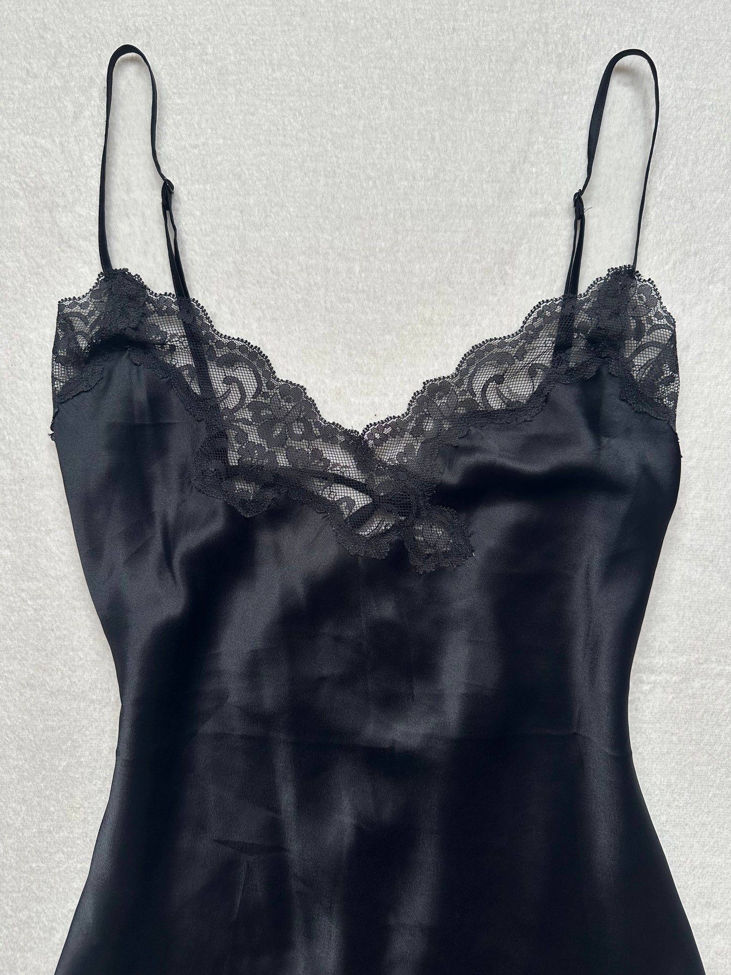 Victoria’s Secret Black Lace Slip L-m